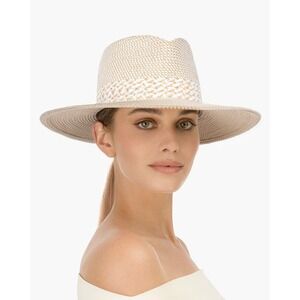 Eric Javits SQUISHEE® BAYOU FEDORA HAT in White Mix